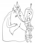 Adventure Time milá online omalovánka pro děti