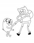 Adventure Time dětské omalovánky