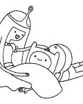 Adventure Time dětské omalovánky zdarma