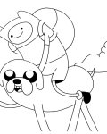 Adventure Time omalovánky pro kluky zdarma