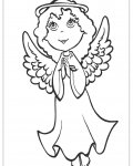 Andělé milá online omalovánka pro děti