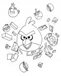 Angry Birds omalovánky pro děti