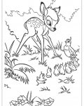 Bambi dětské omalovánky zdarma