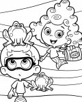 Bubble Guppies dětské omalovánky zdarma