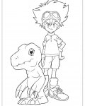Digimon omalovánky k vytisknutí