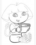 Dora průzkumnice dětské omalovánky ke stažení