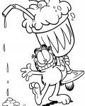 Garfield omalovánky pro nejmenší k vytisknutí