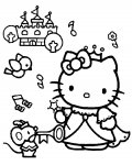 Hello Kitty omalovánky pro dívky zdarma