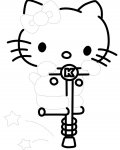 Hello Kitty omalovánky pro děti ke stažení