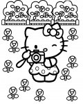 Hello Kitty omalovánky pro nejmenší k vytisknutí