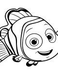 Hledá se Nemo milá online omalovánka pro děti