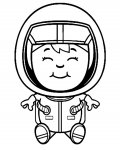 Kosmonauti omalovánky pro děti