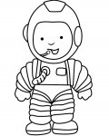 Kosmonauti online omalovánky pro dívky