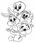 Looney Tunes omalovánky pro děti k vytisknutí