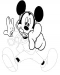 Myšák Mickey omalovánky pro děti ke stažení