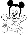 Myšák Mickey online omalovánky
