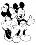 Myšák Mickey milá online omalovánka pro děti