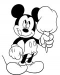 Myšák Mickey dětské online omalovánky