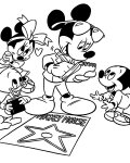 Myšák Mickey omalovánky k vytisknutí