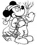 Myšák Mickey omalovánky k tisknutí