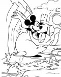 Myšák Mickey dětské omalovánky