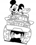Myšák Mickey dětské omalovánky zdarma