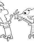Phineas a Ferb omalovánky pro děti
