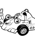 Roary, závodní auto omalovánky pro děti