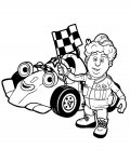 Roary, závodní auto omalovánky pro děti k vytisknutí