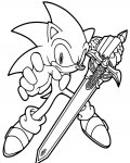 Sonic omalovánky pro nejmenší k vytisknutí