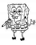 Spongebob v kalhotách omalovánky pro dívky zdarma