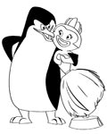 Tučňáci omalovánky k vytisknutí
