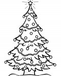 Vánoční stromek omalovánky pro kluky
