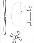 Vrtulník dětské omalovánky ke stažení