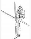 Vrtulník omalovánky pro nejmenší k vytisknutí